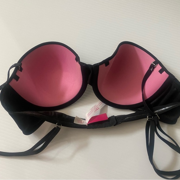 PINK Victoria's Secret Multi-Way Demi Bra Black 36B - Picture 3 of 10